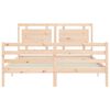 vidaXL Cadre de lit sans matelas 160x200 cm bois massif