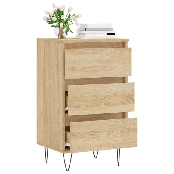 vidaXL Buffet ch&ecirc;ne sonoma 40x35x70 cm bois d'ing&eacute;nierie
