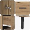 vidaXL Haut Armoire avec tiroir Ch&ecirc;ne artisanal 69,5 x 34 x 180 cm