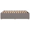 vidaXL Cadre de lit sans matelas taupe 140x200 cm tissu