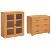 vidaXL Ensemble de meubles de rangement Marron Bois d'ing&eacute;nierie