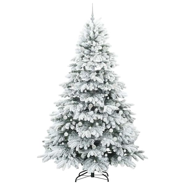 vidaXL Sapin de No&euml;l artificiel avec 300 LED Vert 240 cm PE et PVC
