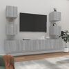 vidaXL Ensemble de meubles TV 6 pcs Sonoma gris Bois d'ing&eacute;nierie