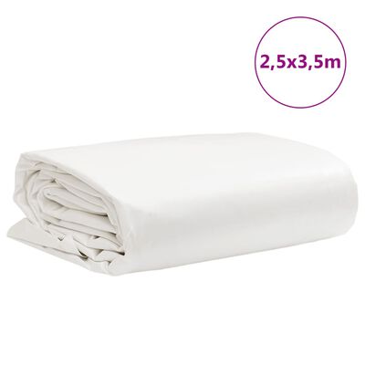 vidaXL Bâche blanc 2,5x3,5 m 650 g/m²
