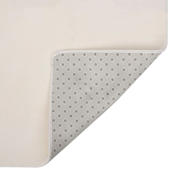 vidaXL Tapis peluche Cr&egrave;me 200x140 cm