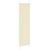 vidaXL Store pliss&eacute; cr&egrave;me 65x200 cm largeur du tissu 64,4 cm polyester