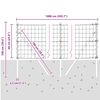 vidaXL Cl&ocirc;ture avec poteau Vert 0,6 x 10 m Acier et PVC