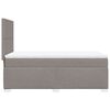 vidaXL Sommier &agrave; lattes de lit avec matelas Taupe 100x200 cm Tissu