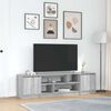 vidaXL Meuble TV sonoma gris 188,5x41x50 cm bois d'ing&eacute;nierie