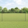vidaXL Cl&ocirc;ture avec poteau Gris 1,4 x 10 m Acier et PVC