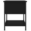 vidaXL Tables de chevet 2 pcs noir 34x35,5x45 cm bois d'ing&eacute;nierie