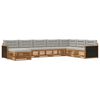 vidaXL Ensemble de canap&eacute;s d'ext&eacute;rieur 8 pc Naturel et gris clair