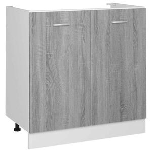 vidaXL Meuble sous-&eacute;vier Lyon gris Sonoma 80x46x81,5 cm