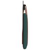 vidaXL T&ecirc;te de lit suspendue Uni Vert fonc&eacute; 210 x 55 x 5 cm PU antique