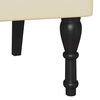 vidaXL Banc Chesterfield Cr&egrave;me 119,5 x 64,5 x 75 cm Cuir synth&eacute;tique