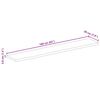 vidaXL Dessus de table 160x20x3,8cm bord vif bois massif manguier brut