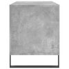 vidaXL Armoire &agrave; disques gris b&eacute;ton 100x38x48 cm bois d'ing&eacute;nierie