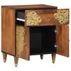 vidaXL Cabinet de chevet avec porte marron miel 50 x 33 x 60 cm