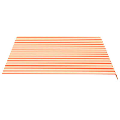 vidaXL Tissu de remplacement pour auvent Jaune et orange 4x3,5 m