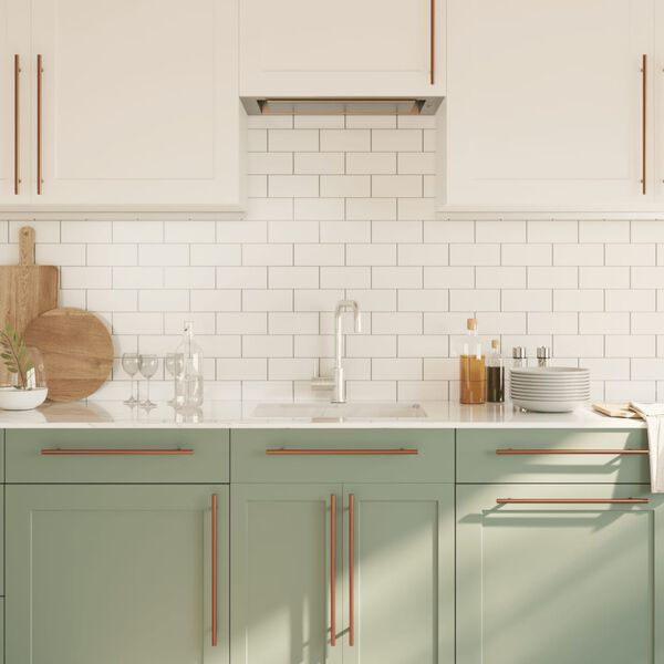 vidaXL Poignées d'armoire 5 pcs bronze 320 mm acier inoxydable