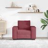vidaXL Canap&eacute; Fauteuil Rouge Vin 60 cm Tissu