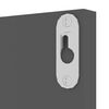 vidaXL &Eacute;tag&egrave;res murales 2 pcs gris brillant bois d'ing&eacute;nierie