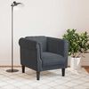 vidaXL Fauteuil gris fonc&eacute; velours