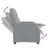vidaXL Fauteuil inclinable Gris clair Tissu