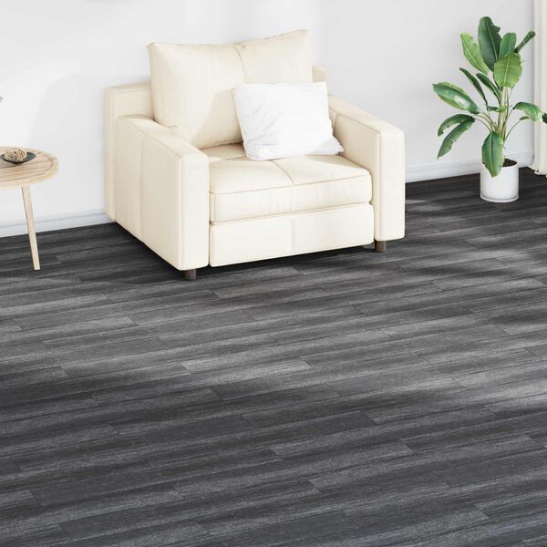 vidaXL Planches de sol 36 pcs Noir et Blanc 5,02 m&sup2; PVC