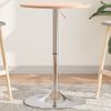 vidaXL Table de bar &Oslash;50x89,5 cm bois massif de h&ecirc;tre