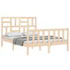 vidaXL Cadre de lit sans matelas bois de pin massif