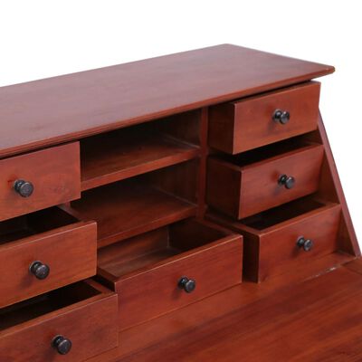283841 vidaXL Secretary Desk Brown 78x42x103 cm Solid Mahogany Wood