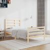 vidaXL Cadre de lit sans matelas bois massif 100x200 cm