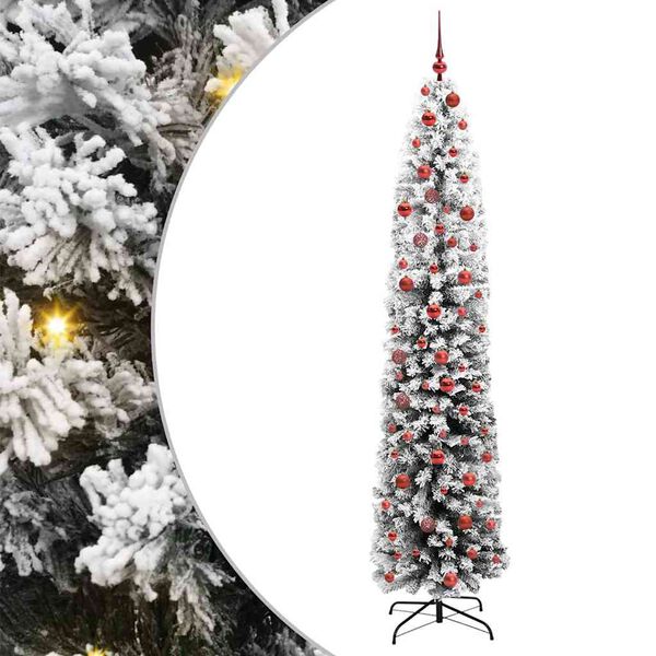 vidaXL Sapin de No&euml;l artificiel Vert 210 cm PVC et acier et plastique