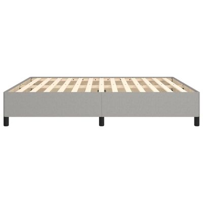 vidaXL Cadre de lit sans matelas gris clair 180x200 cm tissu