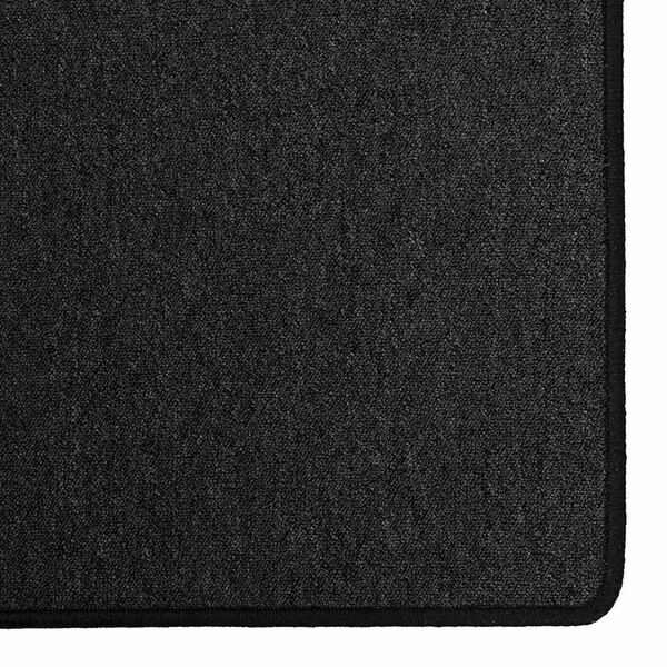 vidaXL Tapis Couloir Anthracite 100 x 300 cm 100% Polypropyl&egrave;ne