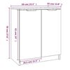 vidaXL Armoire &agrave; chaussures Ch&ecirc;ne Sonoma 59x35x70 cm Bois d'ing&eacute;nierie