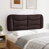 vidaXL Coussin de tête de lit Hvar marron foncé 140 cm tissu
