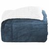vidaXL Jet&eacute; Bleu marine 130 x 150 cm Toison