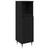 vidaXL Ensemble de mobilier de salle de bain 3 pcs Ch&ecirc;ne noir