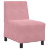 vidaXL Canap&eacute; modulaire sans accoudoirs Rose 55 cm Velours