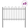 vidaXL Cl&ocirc;ture de jardin BOXTEL 9 pcs 15,3 x 1,2 m Gris