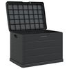 vidaXL Bo&icirc;te de Rangement de Jardin Anthracite 77,5 x 54,5 x 53 cm