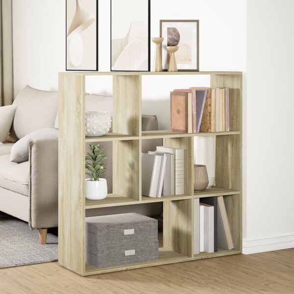 vidaXL &Eacute;tag&egrave;re s&eacute;paratrice de pi&egrave;ce ch&ecirc;ne sonoma 102x29x103,5 cm