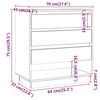 vidaXL Buffet Sonoma gris 70x41x75 cm Bois d'ing&eacute;nierie