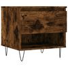 vidaXL Table basse ch&ecirc;ne fum&eacute; 50x46x50 cm bois d'ing&eacute;nierie