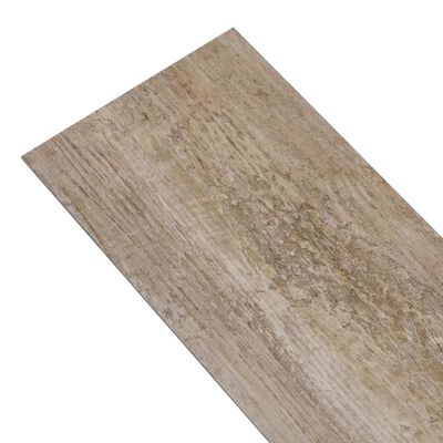 vidaXL Planches de plancher PVC 5,02m² 2mm Autoadhésif Délavage de bois