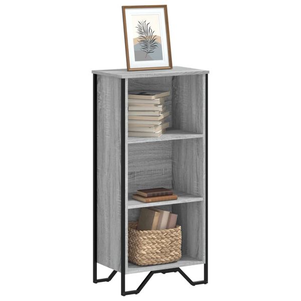 vidaXL Biblioth&egrave;que sonoma gris 50x31x106 cm bois d'ing&eacute;nierie