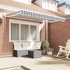 vidaXL Auvent R&eacute;tractable Anthracite et blanc 350 x 200 cm