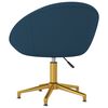 vidaXL Chaise &agrave; manger Bleu Velours